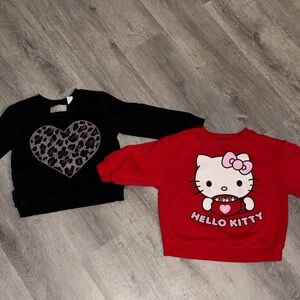 Hello Kitty Red and Black Sweatshirts for Kids